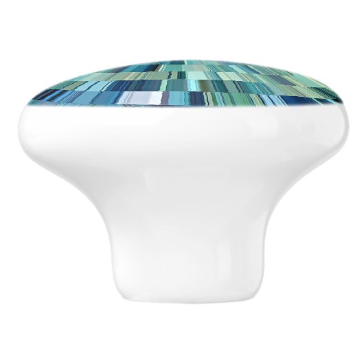 Radiale facetten van zee keramische knop (Zijkant)