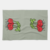 Radiale Happy Bunch - Radishes die gelukkig zijn! Theedoek (Horizontaal)