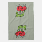 Radiale Happy Bunch - Radishes die gelukkig zijn! Theedoek (Verticaal)