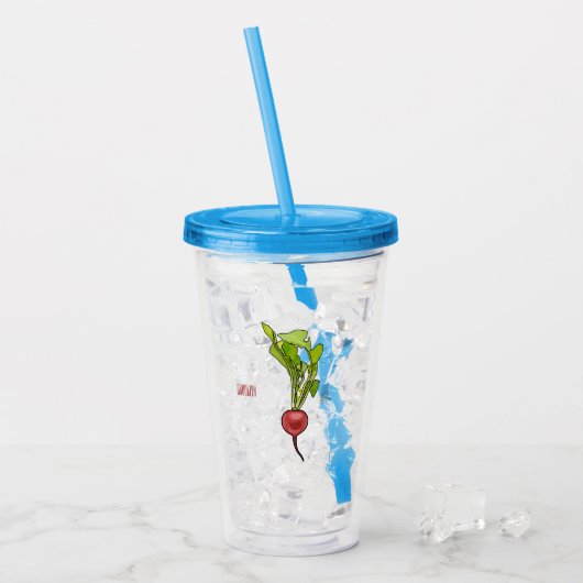 Radiale illustratie cartoon acryl drinkbeker (Voorkant ijs)