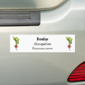 Radiale illustratie cartoon bumpersticker (Op auto)