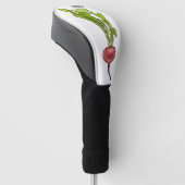 Radiale illustratie cartoon golfheadcover (Schuin)