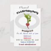 Radiale illustratie cartoon kaart (Voorkant / Achterkant)