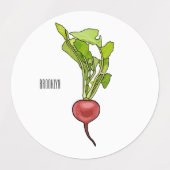 Radiale illustratie cartoon labels (Design 2)