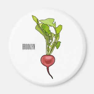 Radiale illustratie cartoon magneet