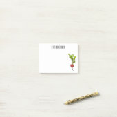 Radiale illustratie cartoon post-it® notes (Op bureau)
