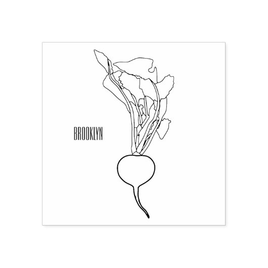 Radiale illustratie cartoon rubberstempel (Afrduk)