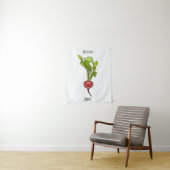 Radiale illustratie cartoon wandkleed (In situ)