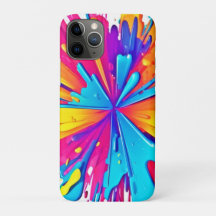 Radiale kleur burst art