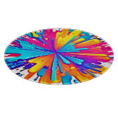 Radiale kleur burst art snijplank (Hoek)