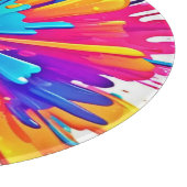 Radiale kleur burst art snijplank (Hoek)