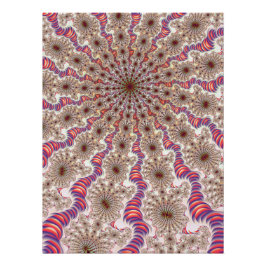 Radiale Mandelbrot Fractal Perfect Poster