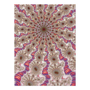 Radiale Mandelbrot Fractal Perfect Poster