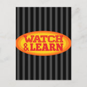 Radiale ovale strepen bekijken en leren briefkaart (Voorkant)