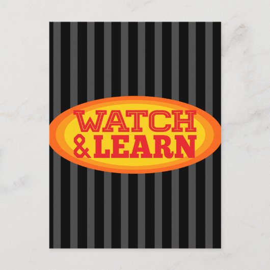 Radiale ovale strepen bekijken en leren briefkaart (Voorkant)