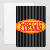 Radiale ovale strepen bekijken en leren kaart (Voorkant / Achterkant)