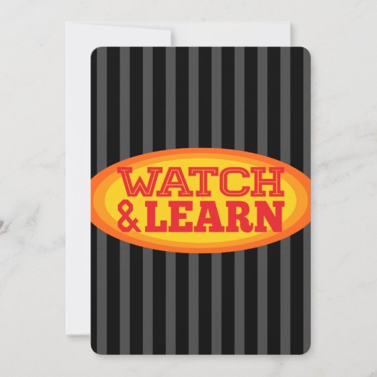 Radiale ovale strepen bekijken en leren kaart (Voorkant)