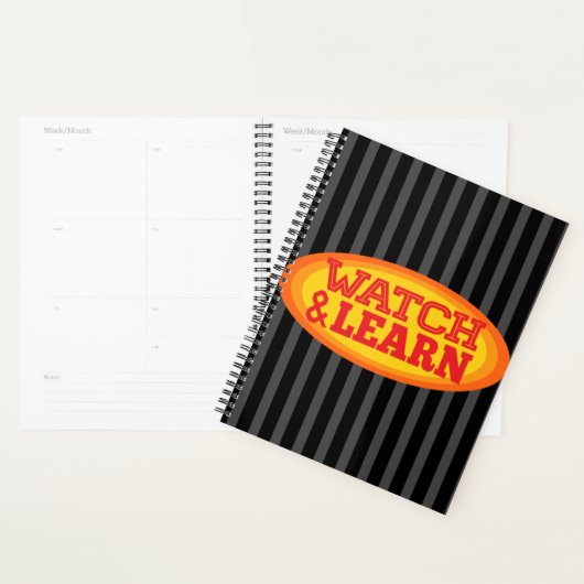Radiale ovale strepen bekijken en leren planner (Display)