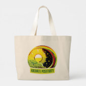 Radiale positiviteit grote tote bag (Achterkant)