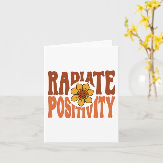 Radiale positiviteit kaart (Gele Bloem)