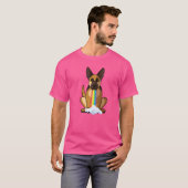 Radiale positiviteit Rainbow Dog German Shepherd T-shirt (Voorkant volledig)