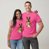 Radiale positiviteit Rainbow Dog German Shepherd T-shirt (Unisex)