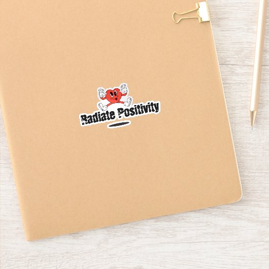 Radiale positiviteit sticker (Notitieboek)