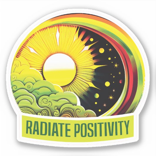 Radiale positiviteit sticker (Voorkant)