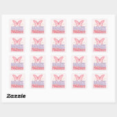 Radiale positiviteit vierkante sticker (Vel)