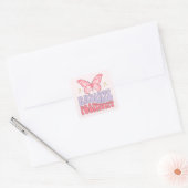 Radiale positiviteit vierkante sticker (Envelop)