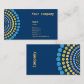 Radiale Stippen snel-Creëer Visitekaartje (Voorkant / Achterkant)