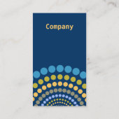 Radiale Stippen snel-Creëer Visitekaartje (Achterkant)