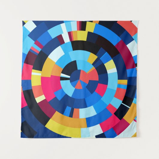 Radiale tegels wandkleed (Voorkant)