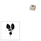 Radiale tuinbouwgroenten Robuust, stijl van lino-k Rubberstempel (Gestempeld)