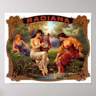 Radiana Cigar Label Poster