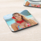 Radiance: Helena's Island Moment Plastic Bier Onderzetter (Linkerzijde)