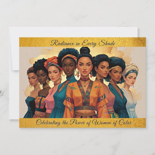 Radiance in Every Shade beroemd gemaakt door Intl. Feestdagenkaart (Voorkant)