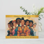 Radiance in Every Shade beroemd gemaakt door Intl. Feestdagenkaart (Staand voorkant)