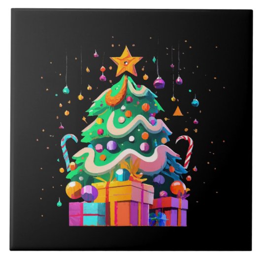 Radiance Kerstboom Magie Tegeltje (Voorkant)