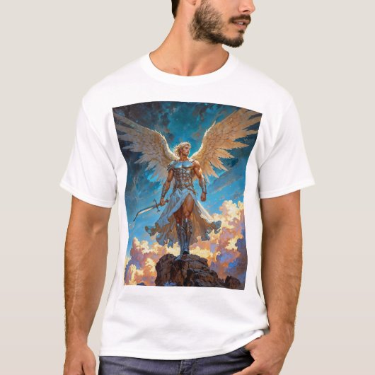 Radiance of Justice Archangel Michael T-shirt (Voorkant)