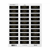 Radiant Afstudeerder EDITABLE KLOR Address Label (Full Sheet)