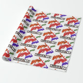radiant-alligators cadeaupapier (Uitgerold)
