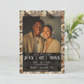 Radiant Anemones Fantasy Fall Wedding Save The Date (Staand voorkant)