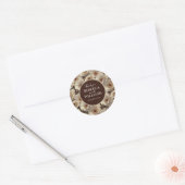 Radiant Anemones Garden Garden Wedding Ronde Sticker (Envelop)