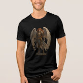 Radiant Angel Warrior in Gold Armor Tri-Blend Shirt (Voorkant)