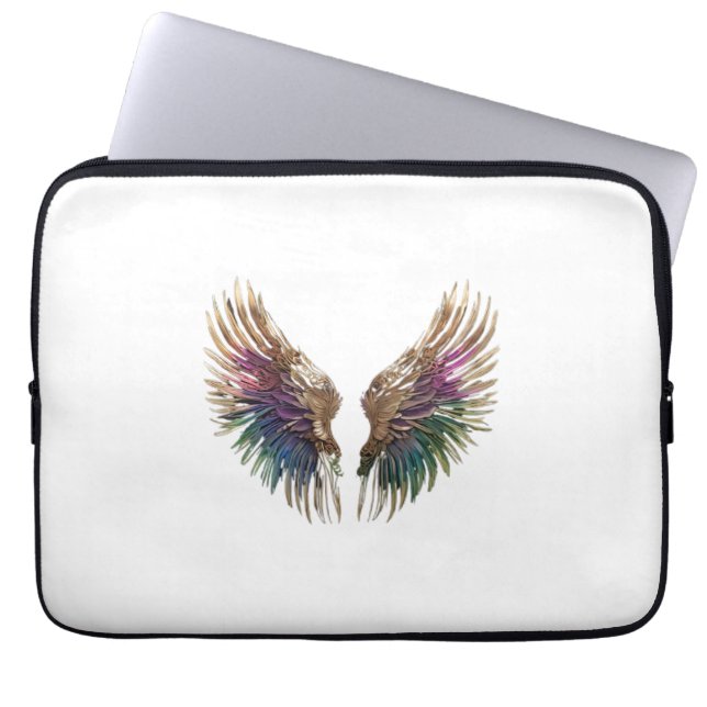 "Radiant Angel Wings Laptop Sleeve" Laptop Sleeve (Voorkant)