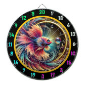 Radiant Betta Glow Dartboard Decor Dartbord (Voorkant)