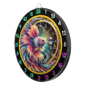 Radiant Betta Glow Dartboard Decor Dartbord (Voorkant Rechts)