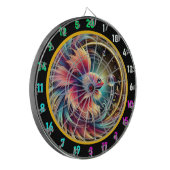 Radiant Betta Glow Dartboard Decor Dartbord (Voorkant Links)