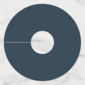 Radiant Bloom | Aangepaste bruiloft Wijnglaslabel (Achterkant)